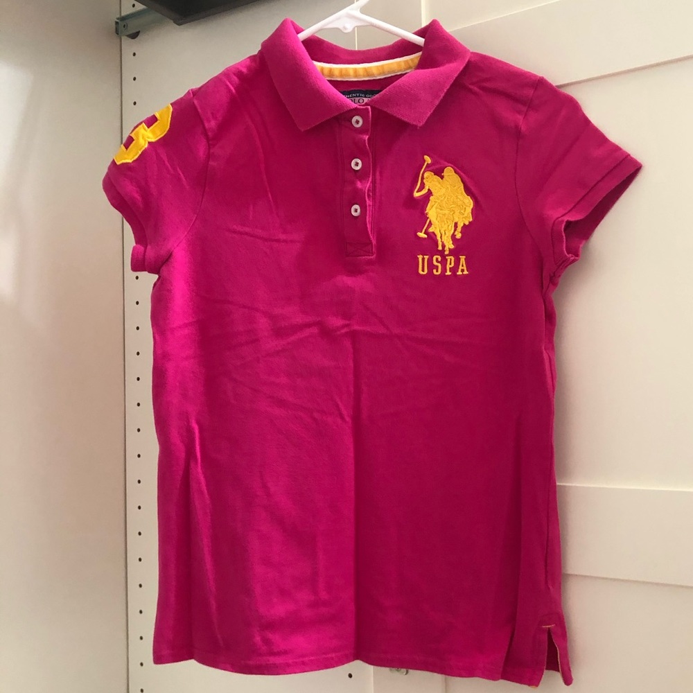 U.S. Polo Assn. Pink & Yellow Polo